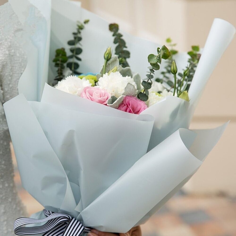 BBJ WRAPS Korean Style Flower Wrapping Paper Floral